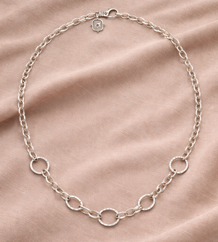 Pre-Owned Silpada Linked Charm Necklace - Retired Design