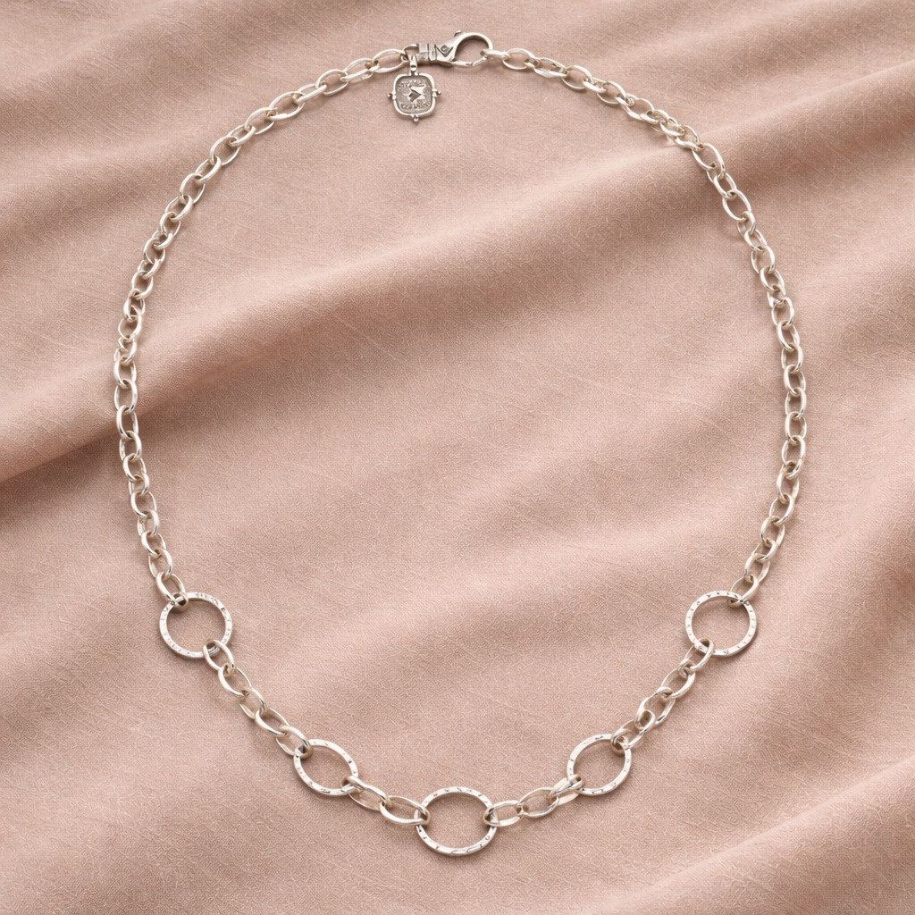 Pre-Owned Silpada Linked Charm Necklace - Retired Design