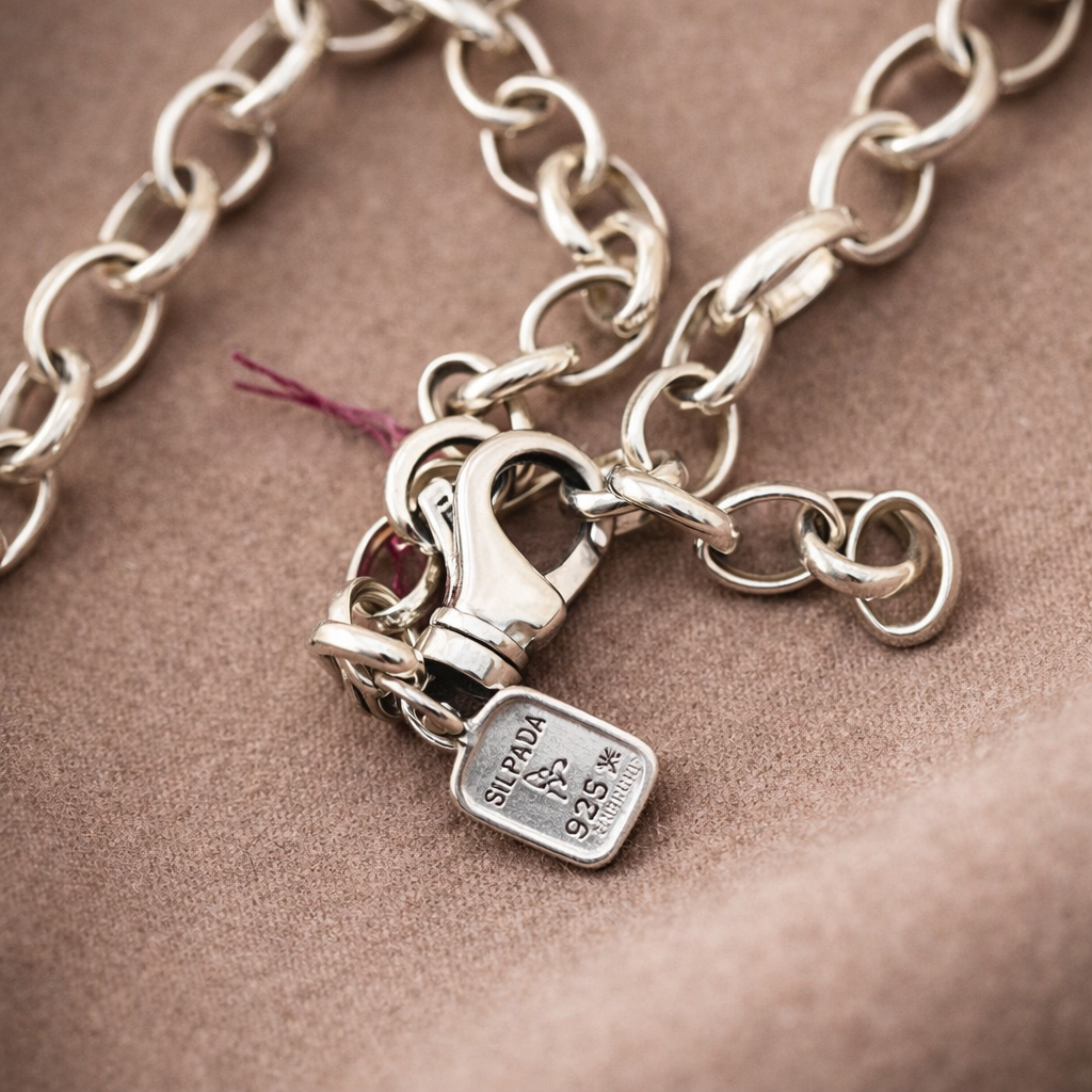 Pre-Owned Silpada Linked Charm Necklace - Retired Design