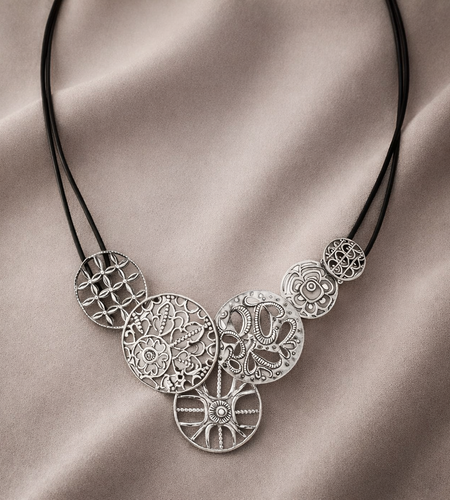 Pre-Owned Silpada's "Filigree Art" Necklace - Retired Design