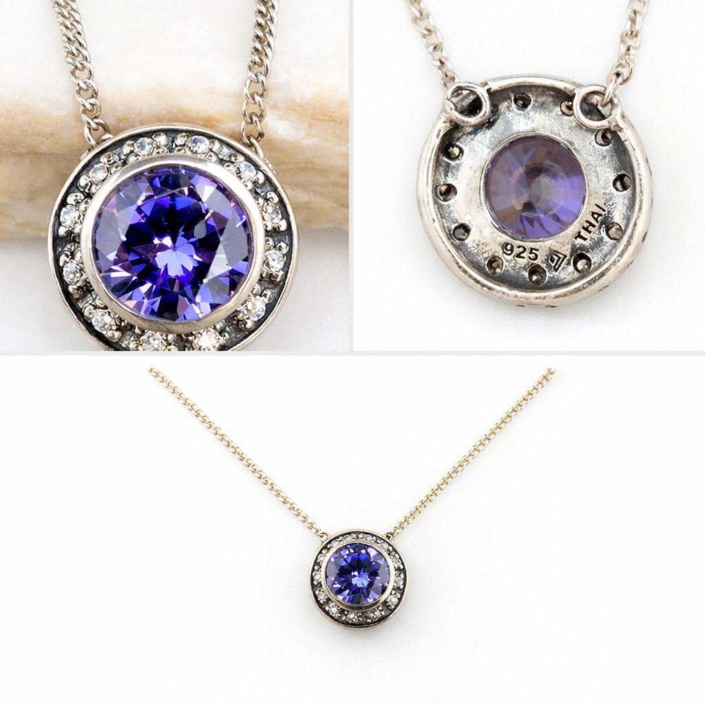 Pre-Owned Silpada's "Alluring Azure" Necklace - Retired Design
