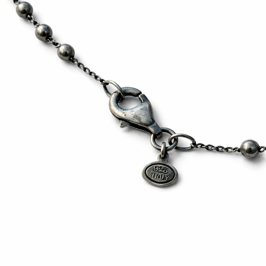 Pre-Owned Silpada Sterling Silver Bead Necklace - Retired Design