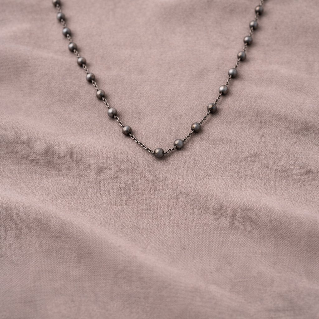 Pre-Owned Silpada Sterling Silver Bead Necklace - Retired Design