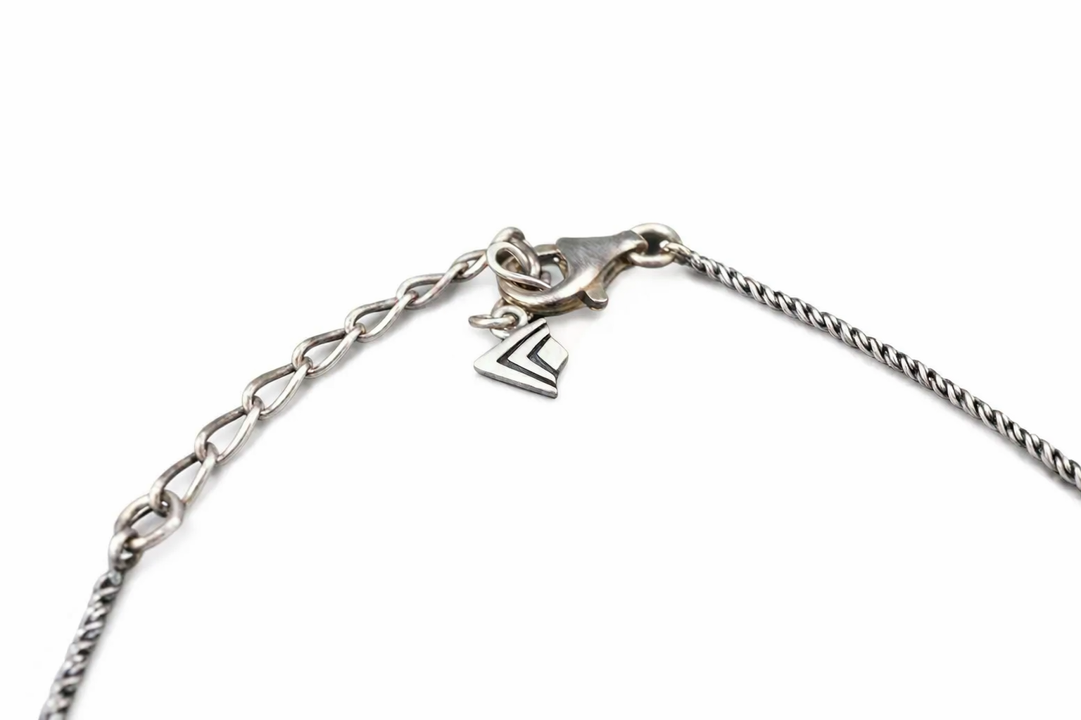 Pre-Owned Sterling Silver Abstract 3 Swirls Pendant Necklace - Retired Design