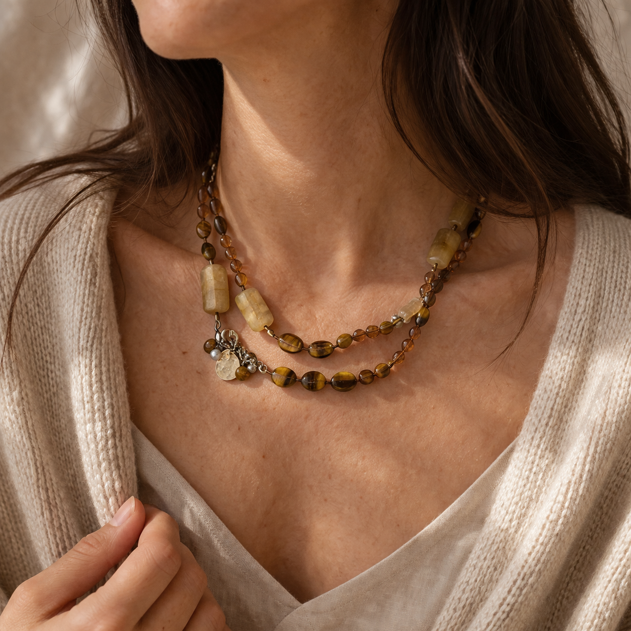 Pre-Owned Silpada Multi-Material Silpada 35" Necklace - Retired Design
