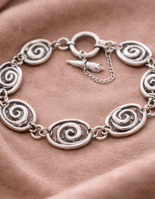 Load image into Gallery viewer, Pre-Owned Silpada Sterling Silver Swirl Bracelet - Retired Design
