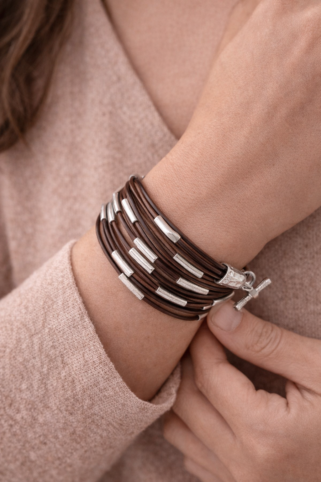 Pre-Owned Silpada Speed of Light Sterling Silver Bracelet - Retired Design