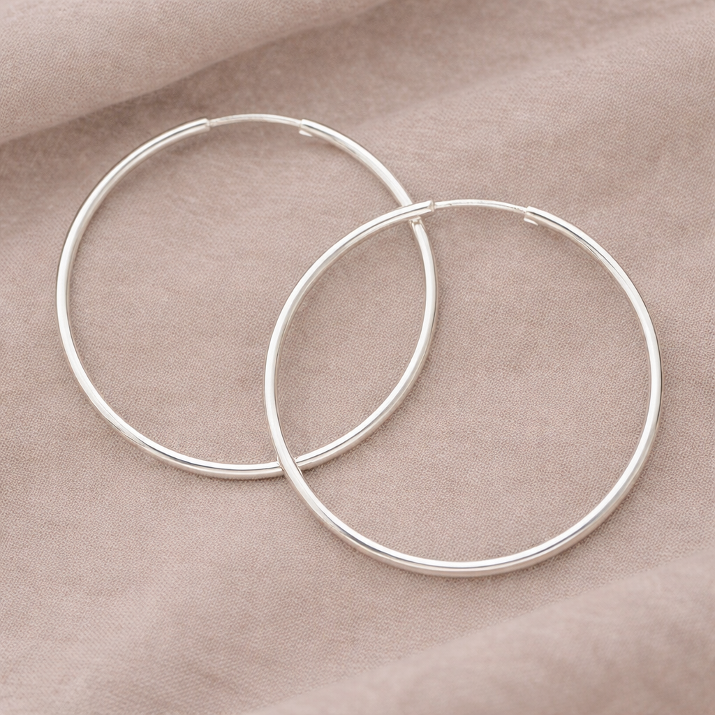 Pre-Owned Silpada Sterling Silver Hoop Earrings