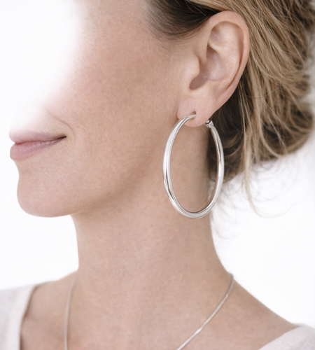Pre-Owned Silpada Sterling Silver Hoop Earrings