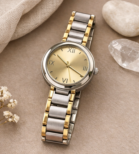 Pre-Owned Silpada Sterling Silver & Gold Time Piece - Retired Design