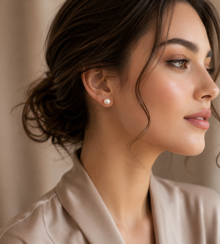 Akoya Pearl Stud Earrings in 14K White Gold | Classic Fine Jewelry