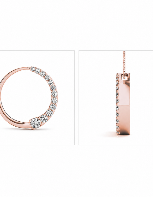 Load image into Gallery viewer, Simply Savvy “Endless Journey” 14K Rose Gold Diamond Circle Necklace
