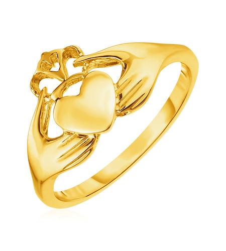 14k Yellow Gold Claddagh Ring(1.60 mm)