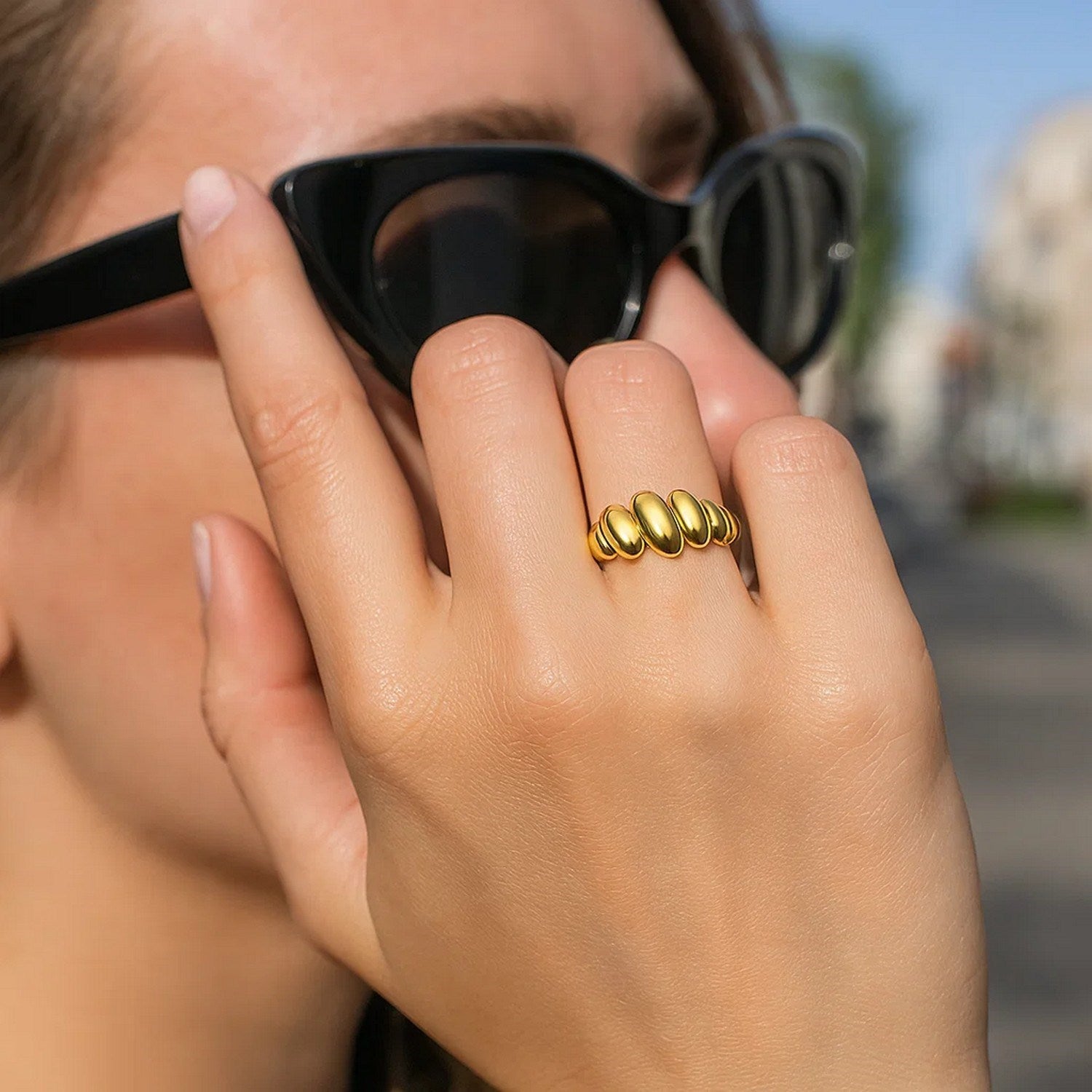 10K Yellow Gold San Marco Dome Ring