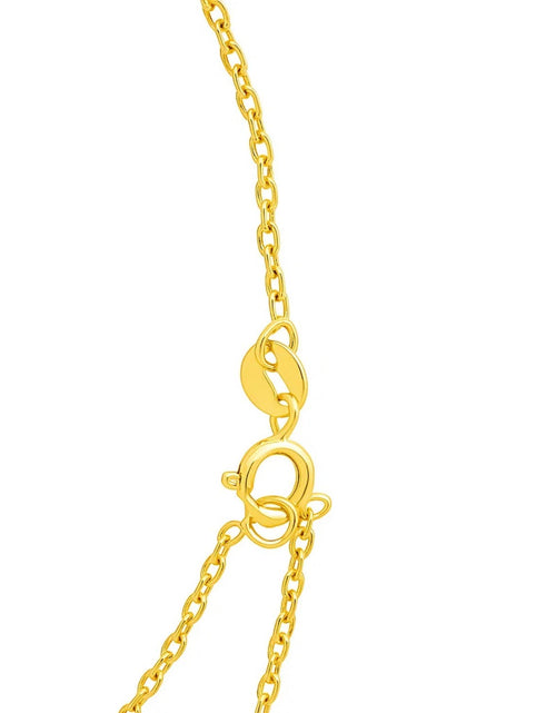 Load image into Gallery viewer, 14K Yellow Gold Round Peridot Necklace – 17 Inches
