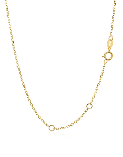 Load image into Gallery viewer, 14K Yellow Gold Round Black Onyx Necklace – 17 Inches
