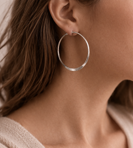 Pre-Owned Silpada Sterling Silver Hoop Earrings