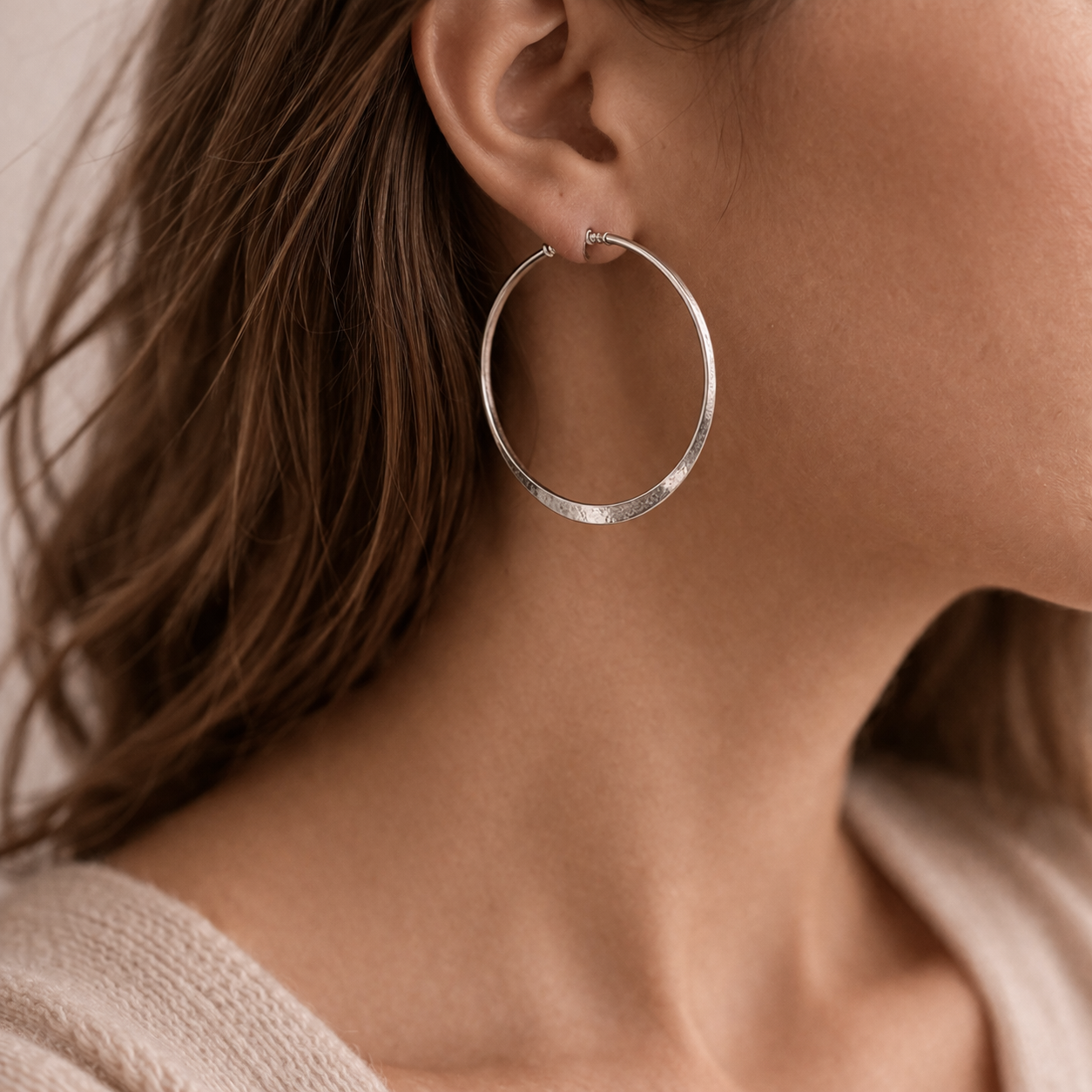Pre-Owned Silpada Sterling Silver Hoop Earrings