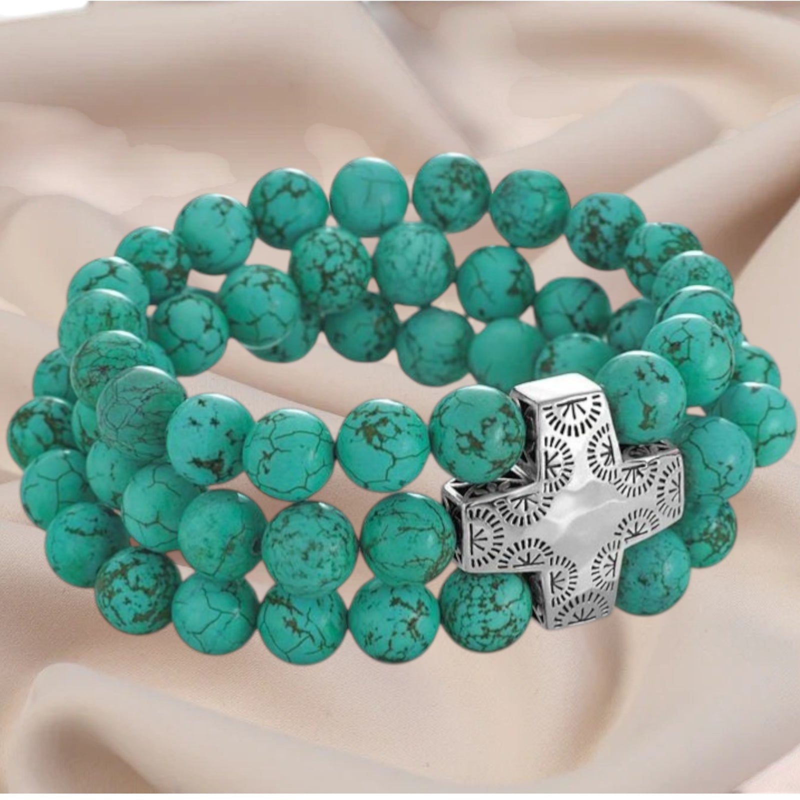 Pre-Owned Silpada DEVOTION Stretch Bracelet - Retired Design