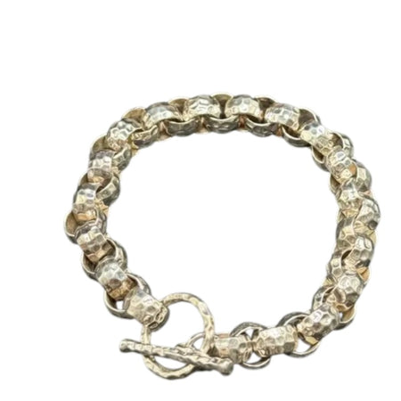 Pre-Owned Silpada Hammered Link Bracelet - Retired Design