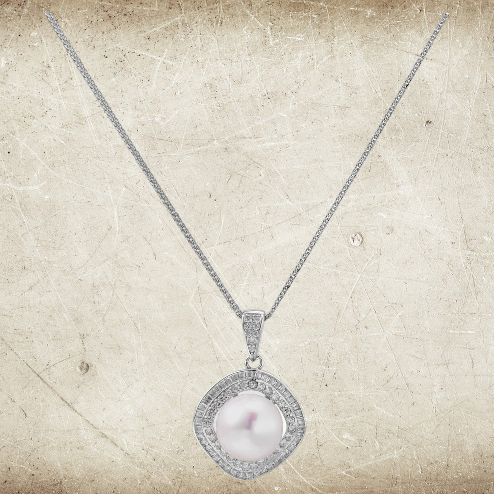 Simply Savvy Halo Pearl Statement Necklace