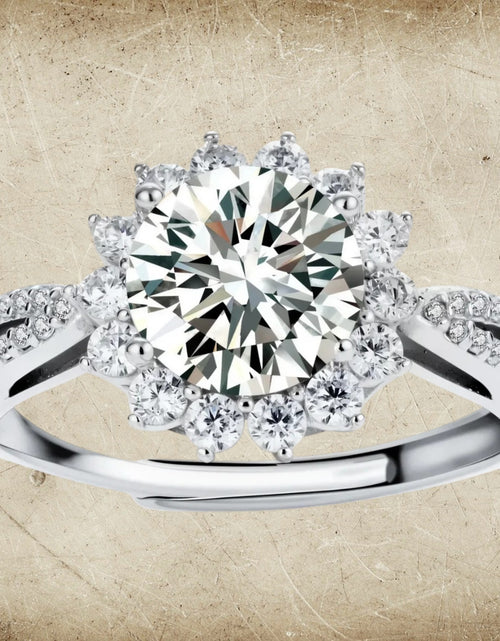 Load image into Gallery viewer, Simply Savvy Stellar Halo Moissanite Ring
