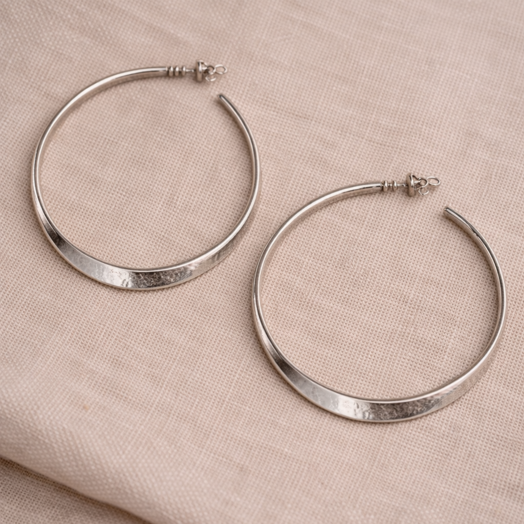 Pre-Owned Silpada Sterling Silver Hoop Earrings