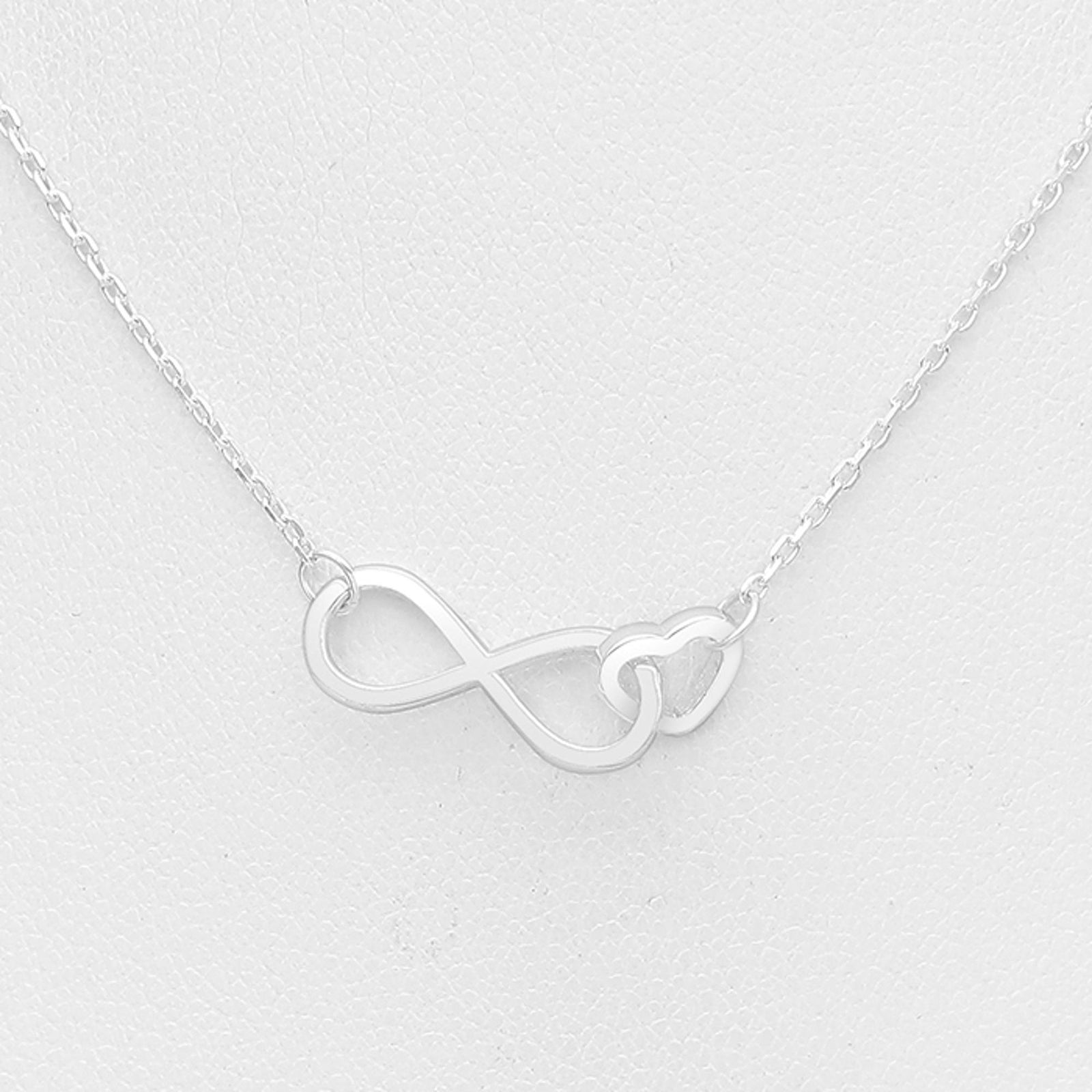 925 Sterling Silver “Linked Balance” Double Circle Link Necklace – Minimalist Geometric Pendant Adjustable