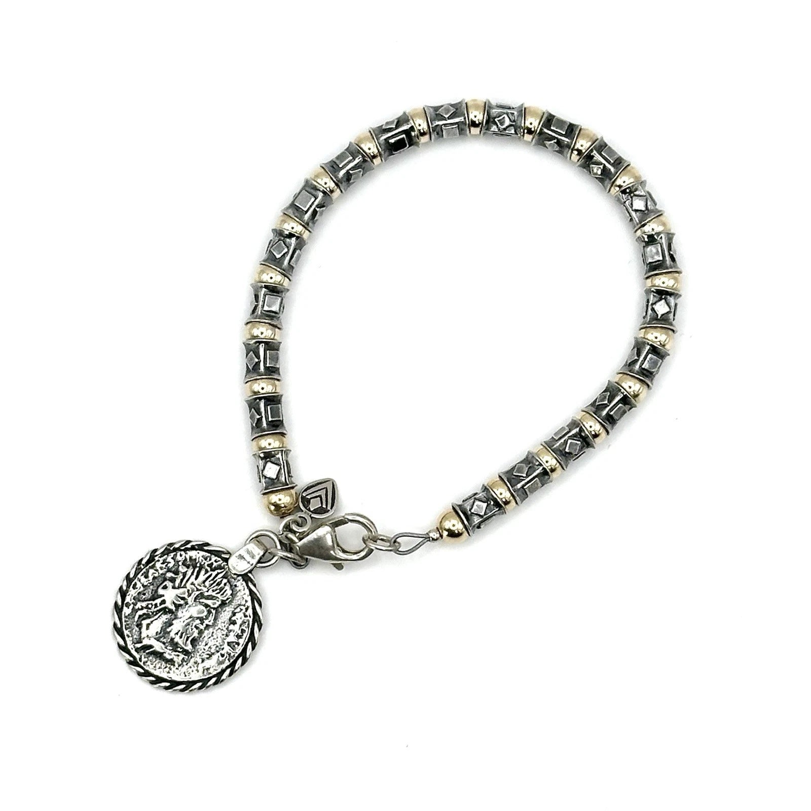 Pre-Owned Silpada Sterling silver and 14k Gold-Filled Bracelet - Retired Design