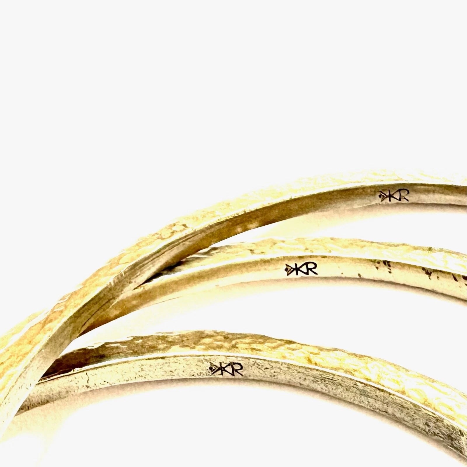 Pre-Owned SILPADA K & R "Carnivale" Brass Crystal Enamel Bangle Set (3) - Retired Design