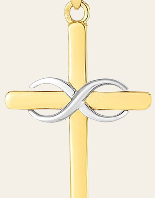 Load image into Gallery viewer, 14K Yellow Gold Praying Hands Religious Pendant
